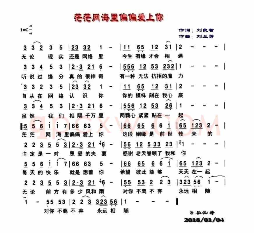 茫茫网海里偏偏爱上你