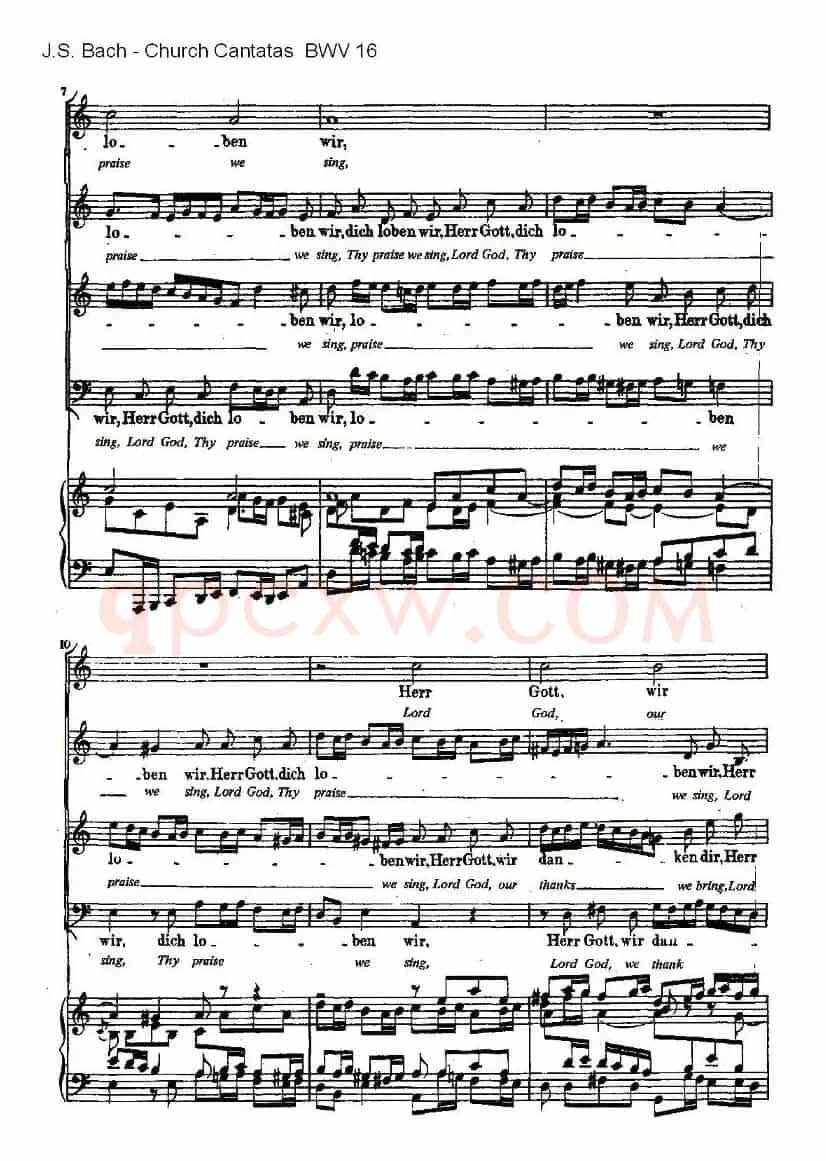 Herr Gott, ich loben wir(上帝我主,我们颂扬您)