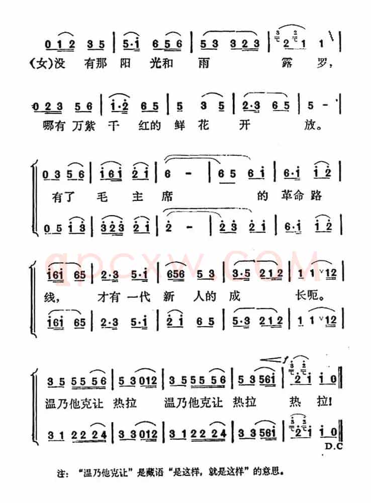 歌唱毛主席的革命路线