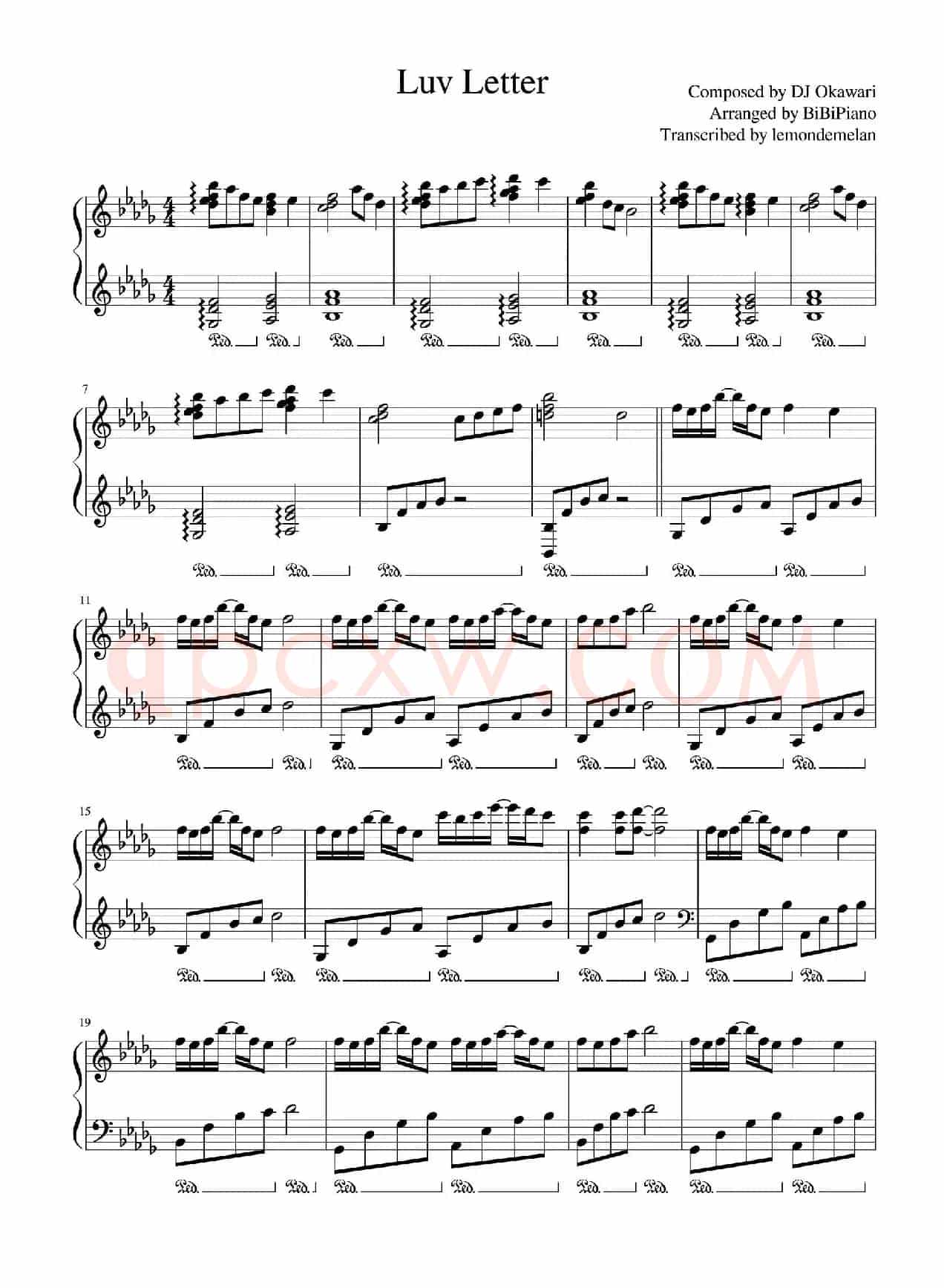 Luv Letter(情书)(BiBIPiano钢琴版)