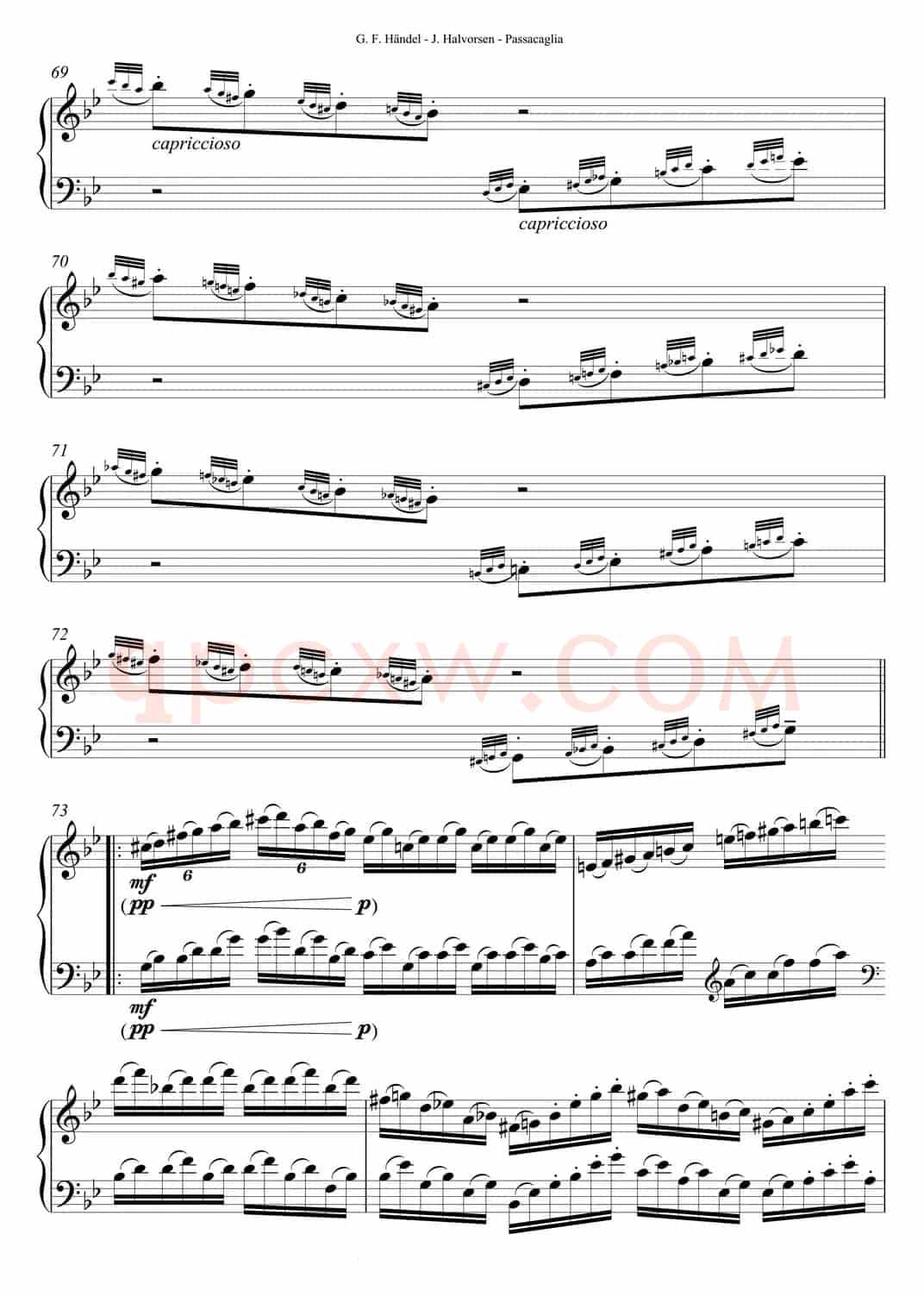 Passacaglia 帕萨卡利亚（小提琴+大提琴）