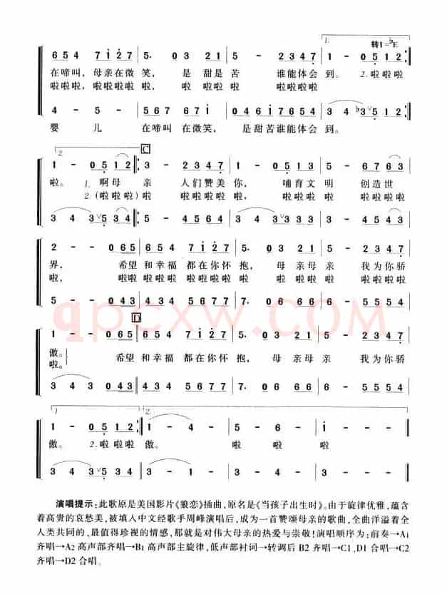 母亲，我为你骄傲（美）