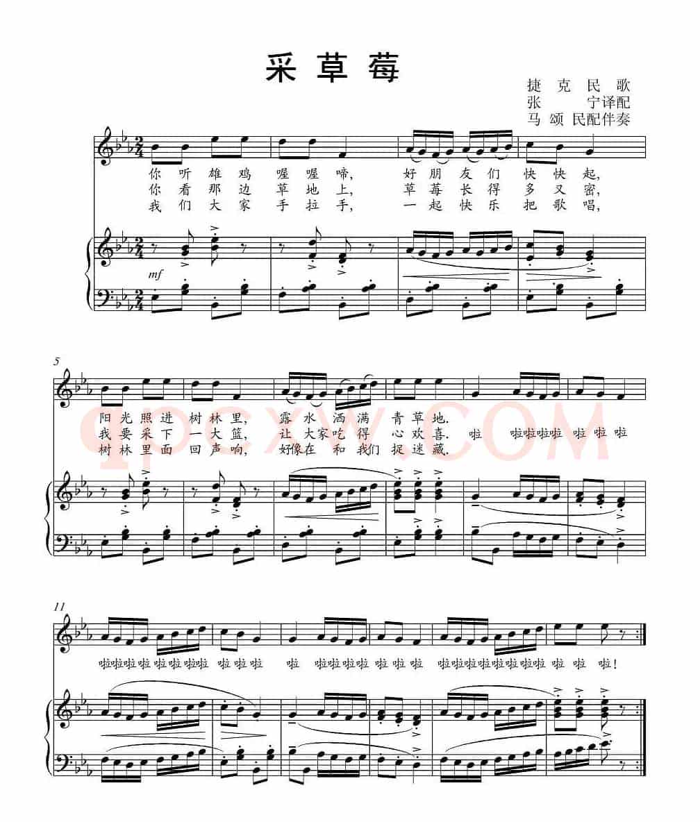 [捷克]采草莓（正谱 ）