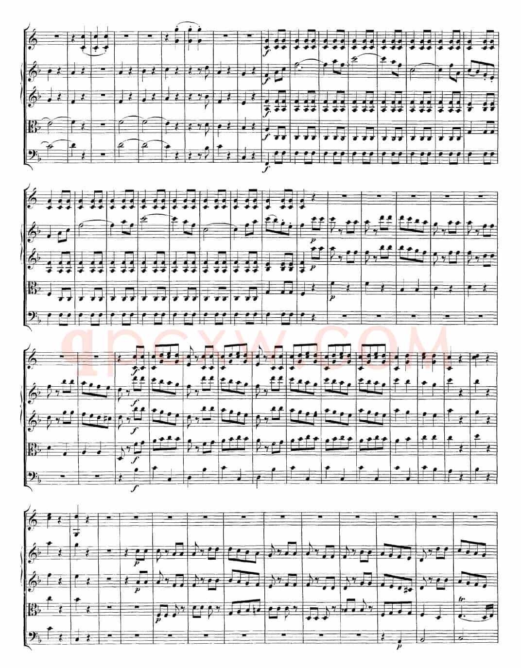 Mozart《A Musical Joke，K.522》（总谱）