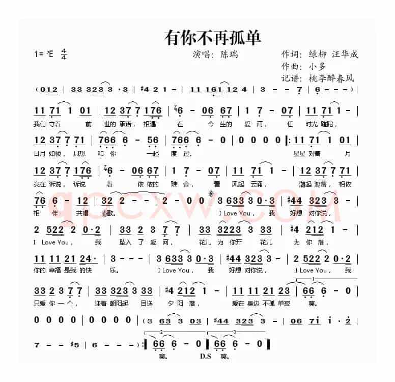 有你不再孤单