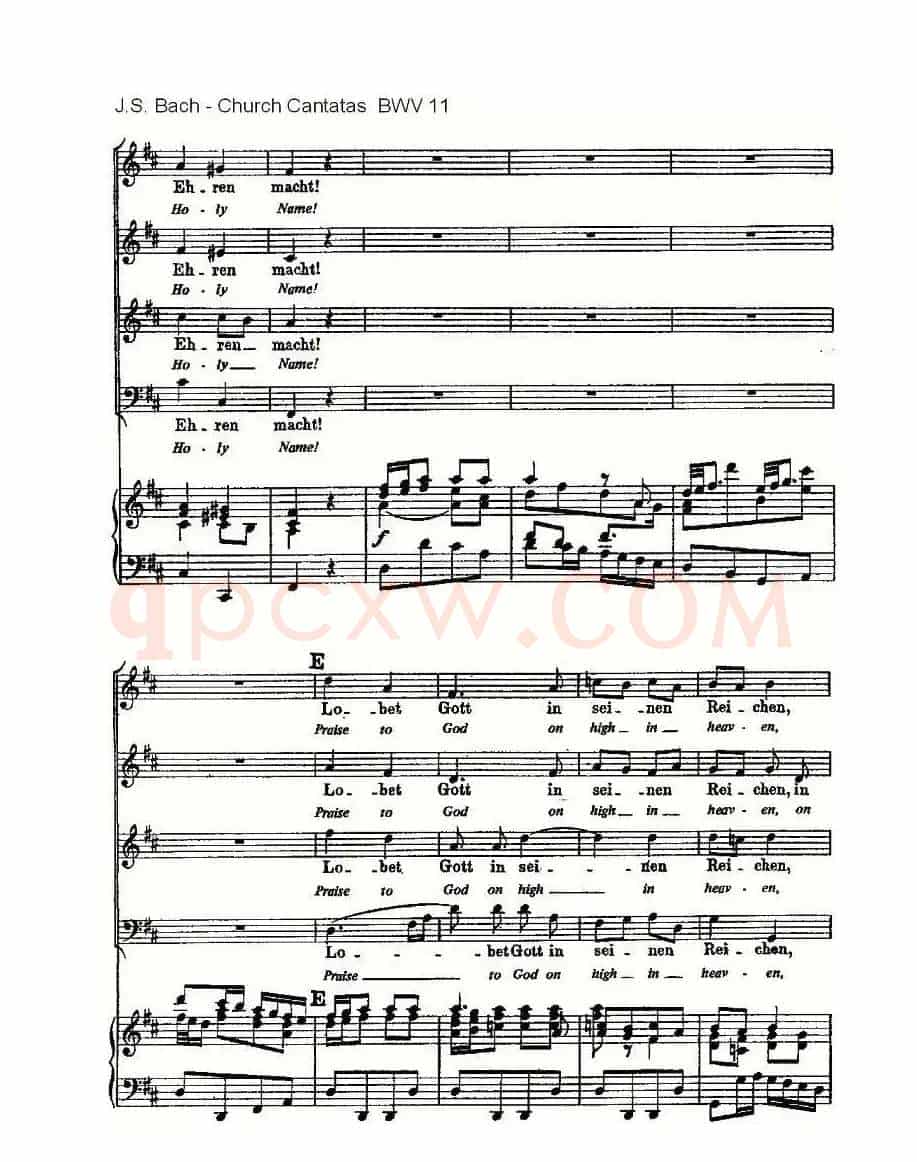 Lobet Gott in Seinen Reicben(颂扬上帝)