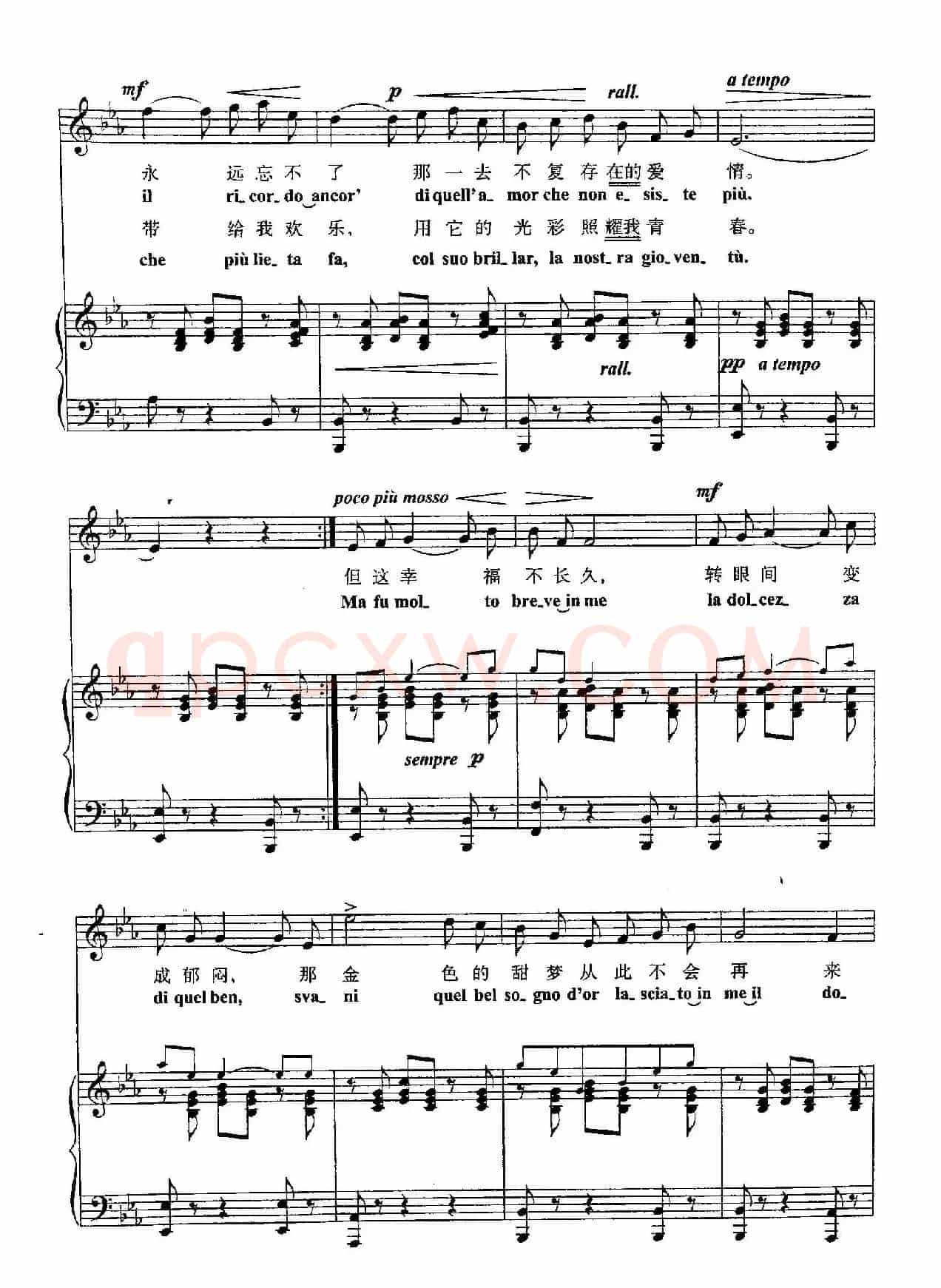 [意]4伤感小夜曲（正谱）