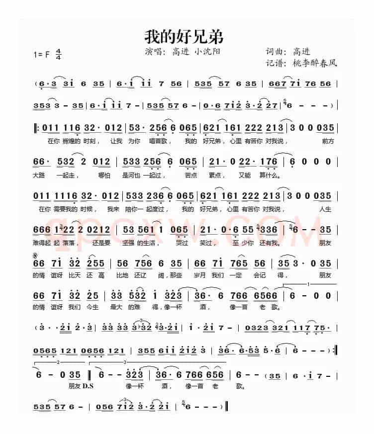 我的好兄弟（高进词曲）