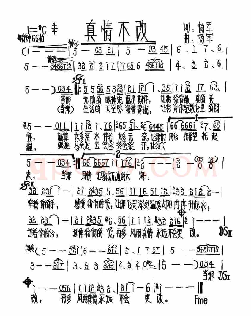 真情不改