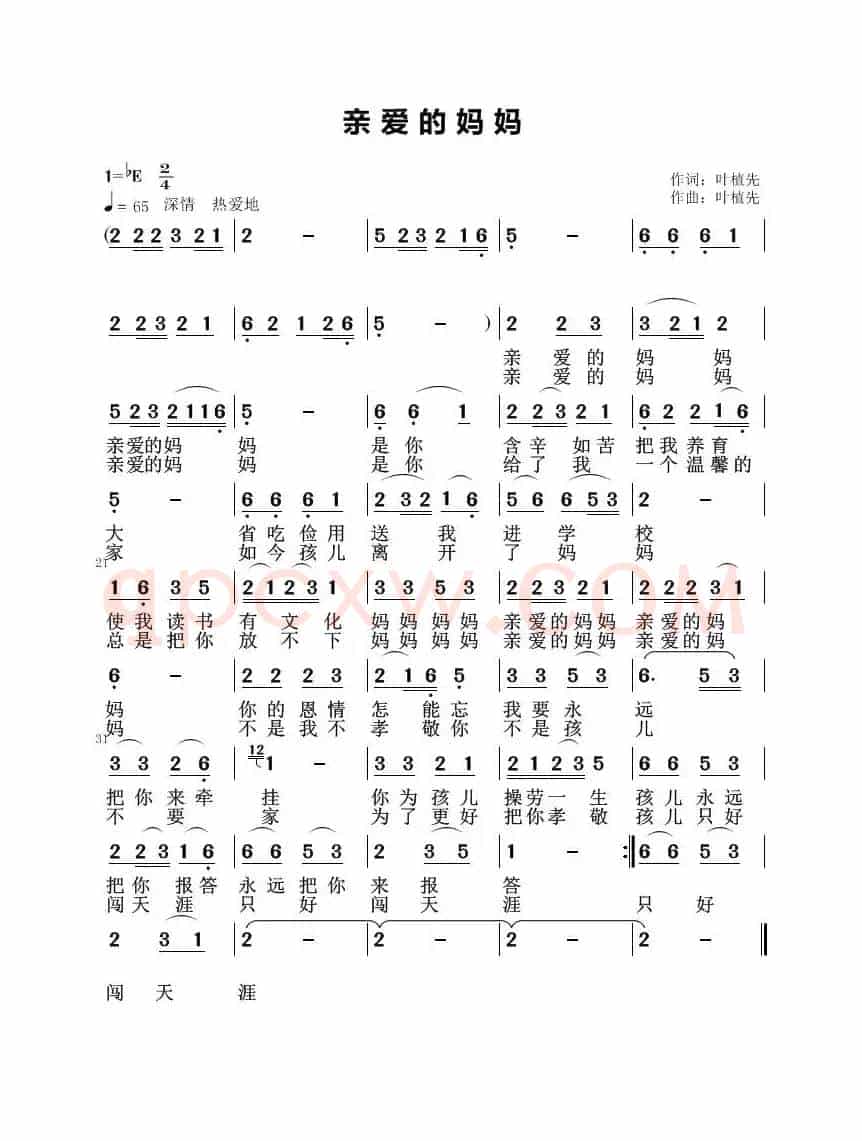 亲爱的妈妈