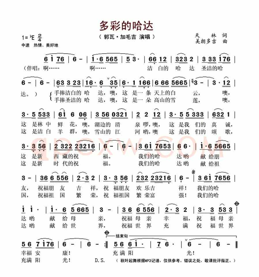 多彩的哈达