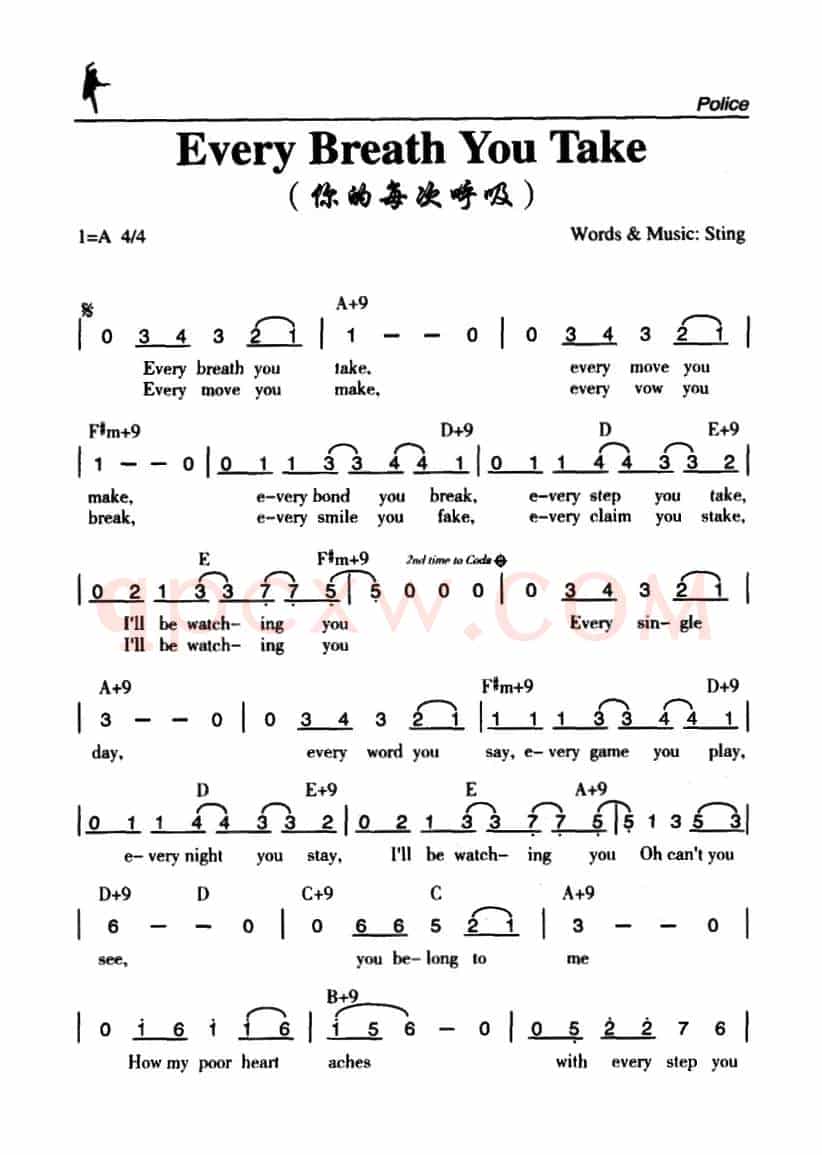 Every Breath You Take（你的每次呼吸）