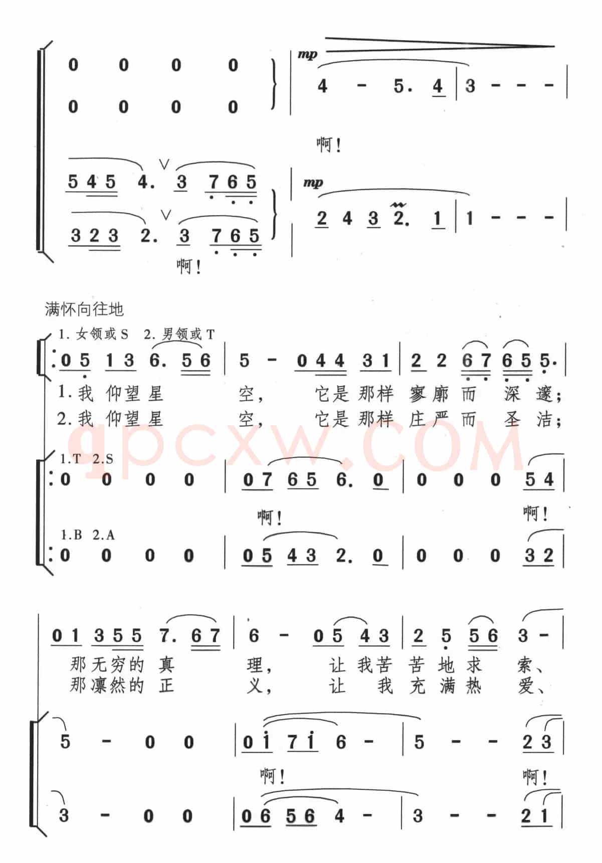 仰望星空（温家宝词 颂今曲）