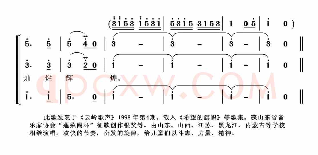 新世纪的太阳（刘志毅词 张国良曲、合唱）