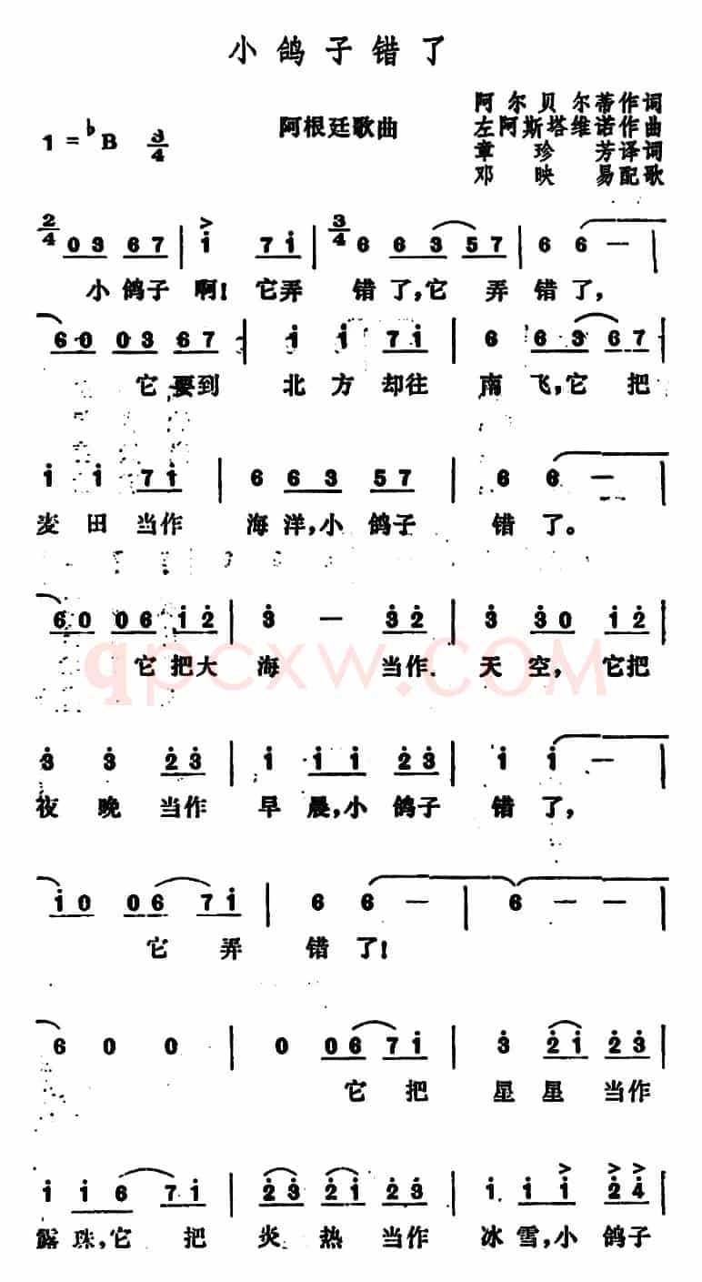 [阿根廷] 小鸽子错了