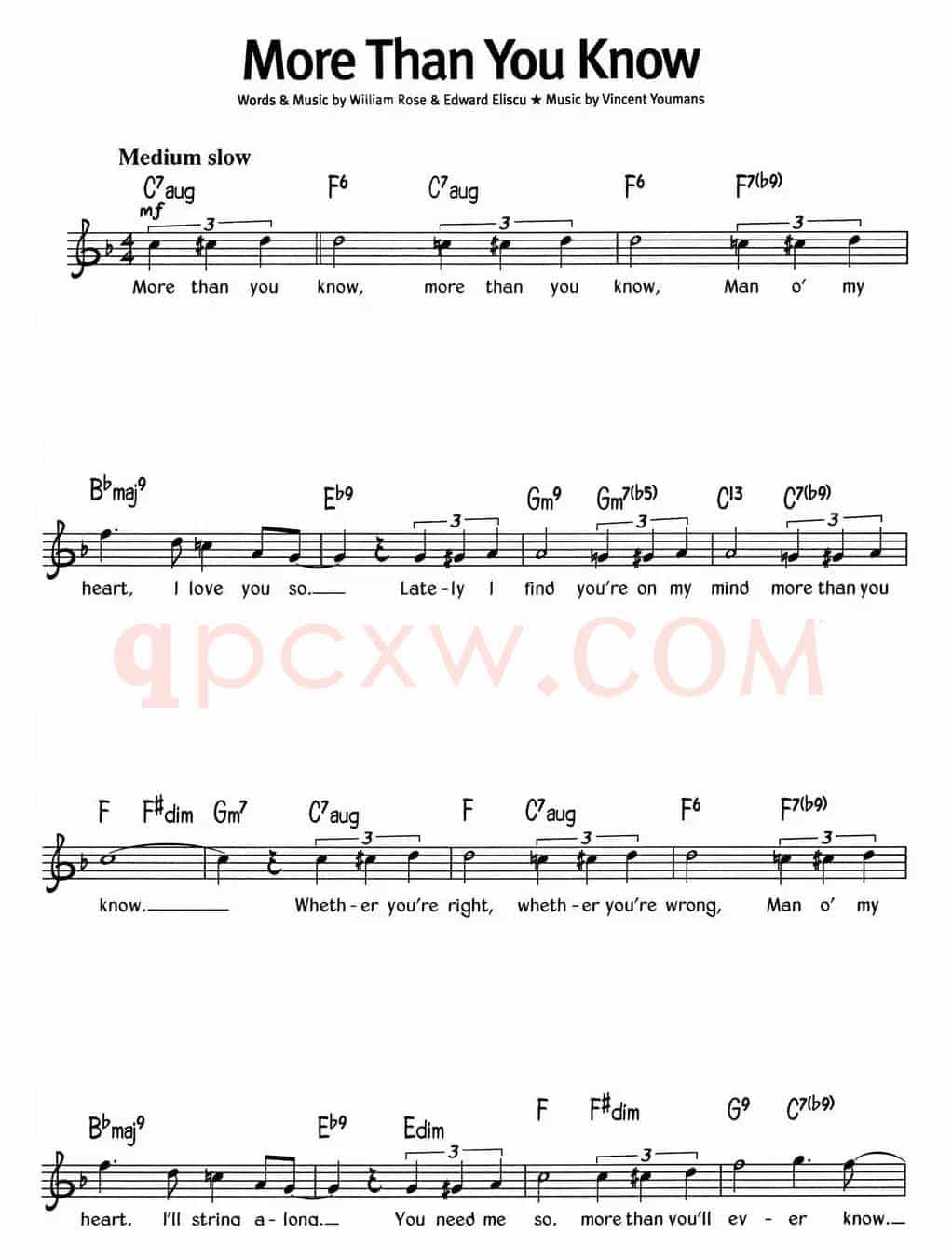 蓝调音乐：More Than You Know