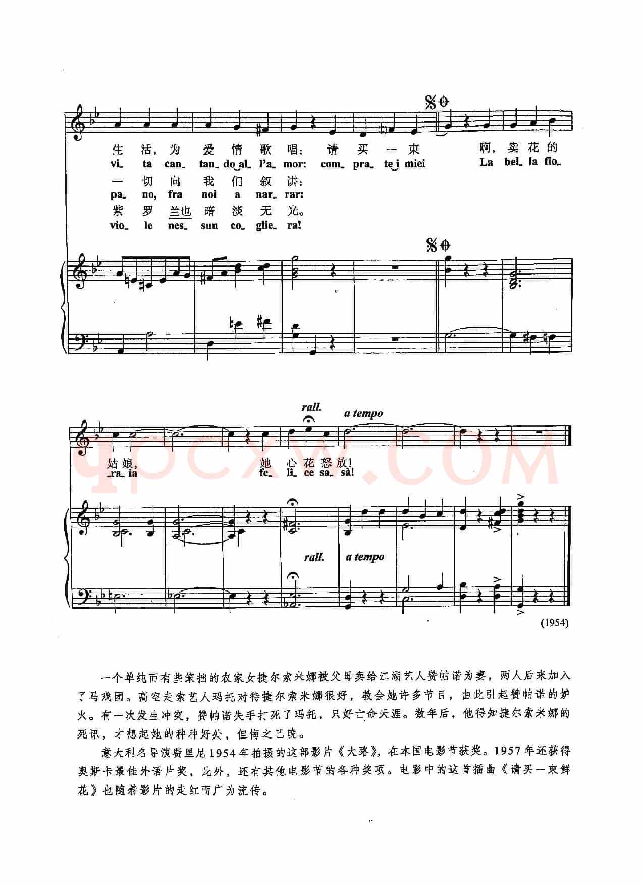 [意]39请买一束鲜花（正谱）