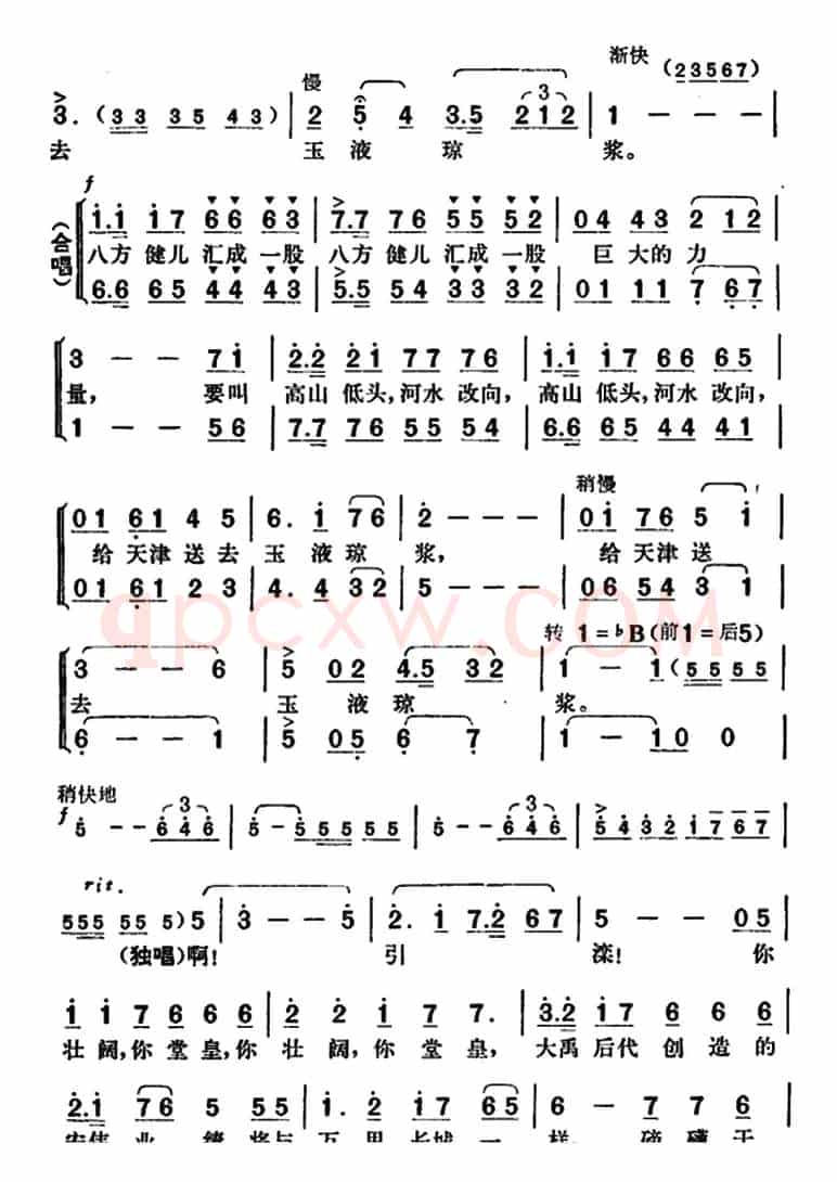 引滦颂（电视歌舞《英雄的雕像》选曲）