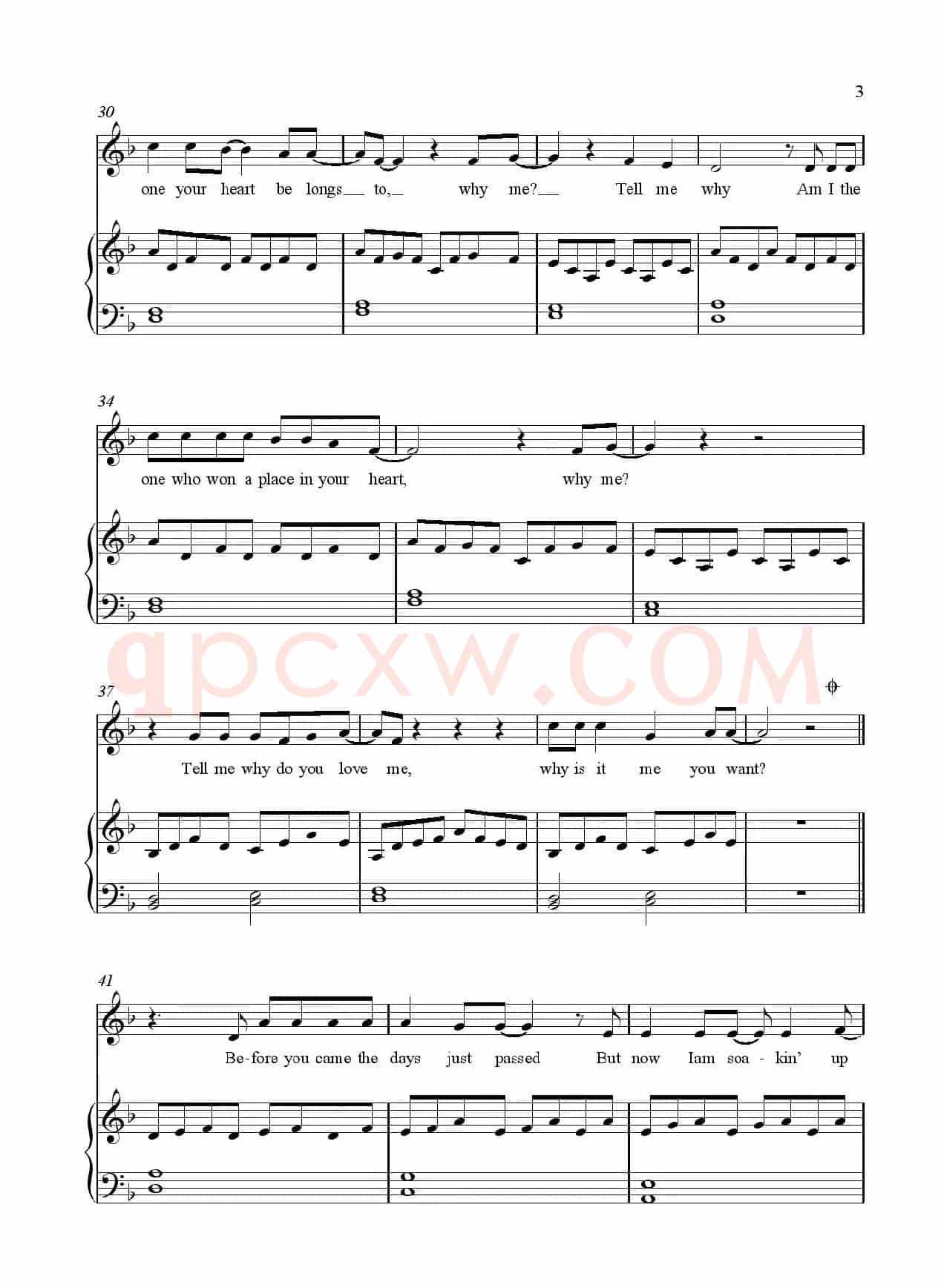 [美]Tell Me Why（美国电视连续剧《吸血鬼日记》插曲）（正谱）