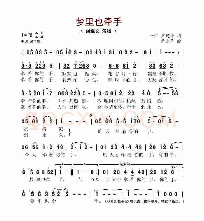 梦里也牵手