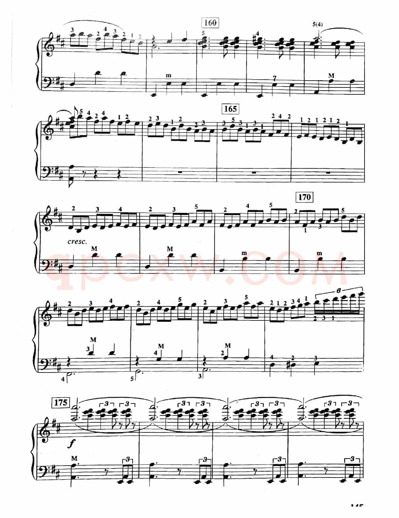 故乡圆舞曲（手风琴五线谱）