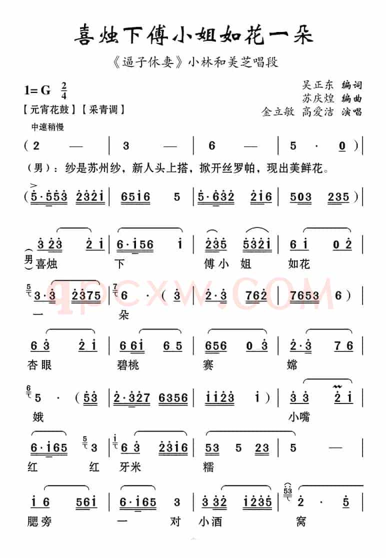 [云南花灯]喜烛下傅小姐如花一朵（《逼子休妻》小林和美芝唱段）