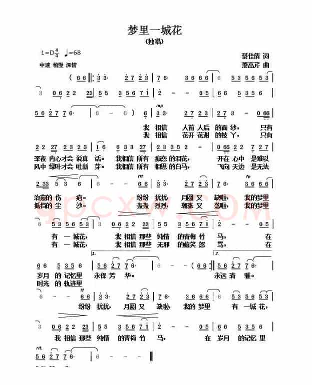 梦里一城花