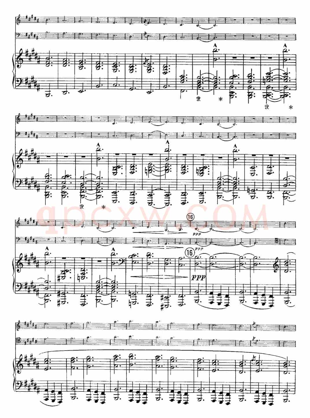 Franck《Piano Trio Op.1 No.1,F-sharp minor》(Ⅱ、小提琴+大提琴+钢琴伴奏)