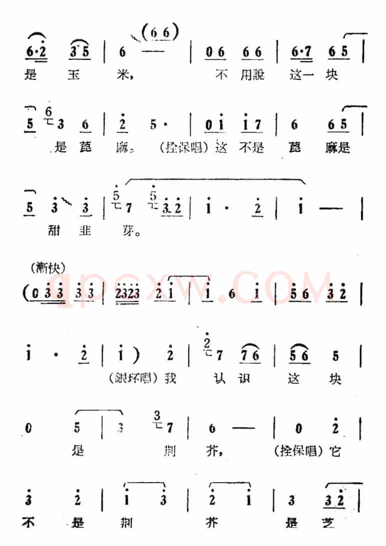 别光说些外行话（电影版《朝阳沟》选段、拴保、银环对唱）