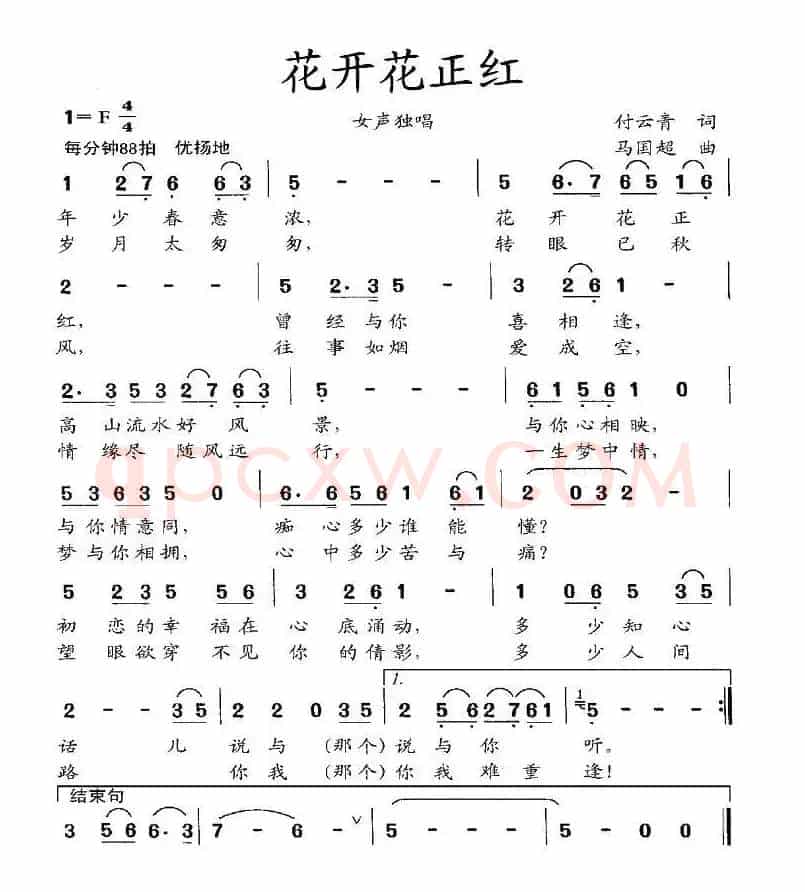 花开花正红