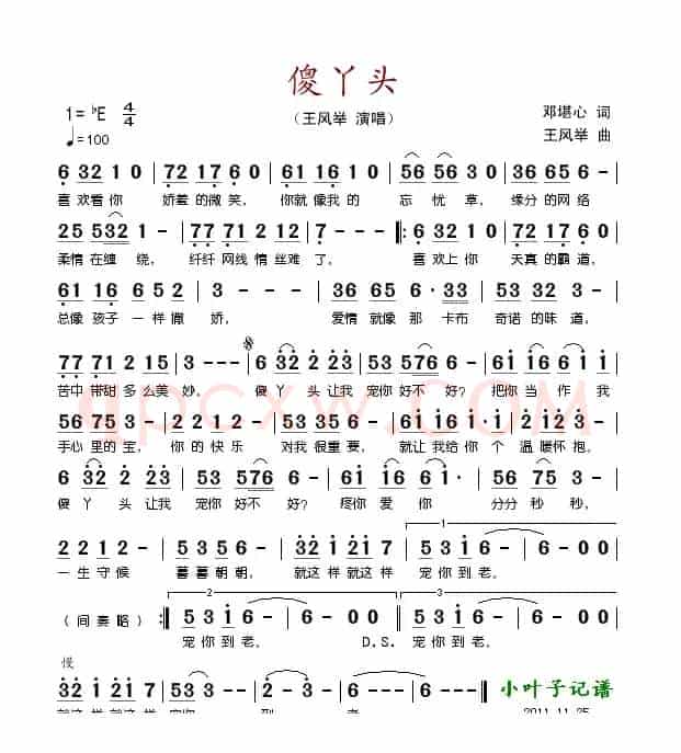 傻丫头