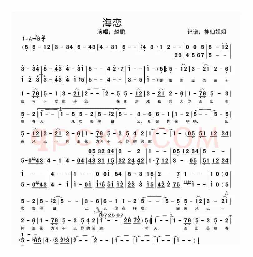 海恋（赵鹏演唱版）