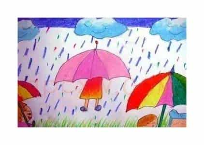 天上下雨啦