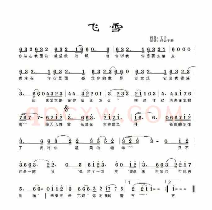 飞雪(丁于词 丁于曲)