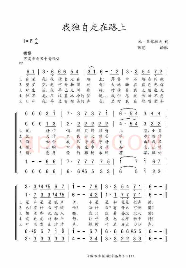 [俄] 我独自走在路上