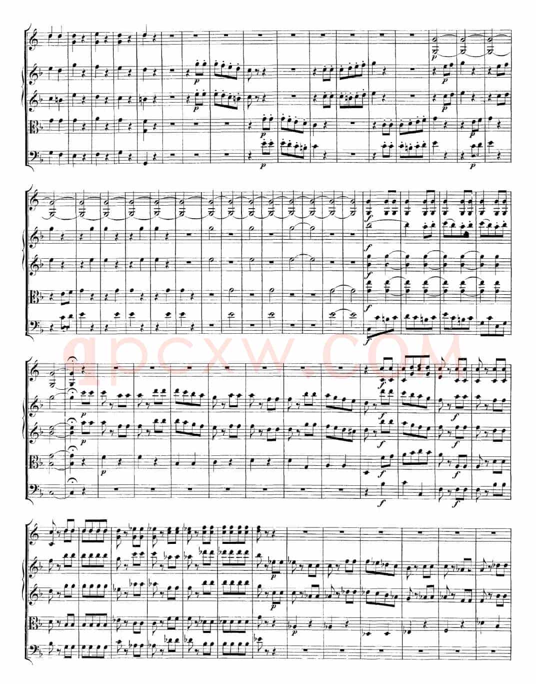 Mozart《A Musical Joke，K.522》（总谱）