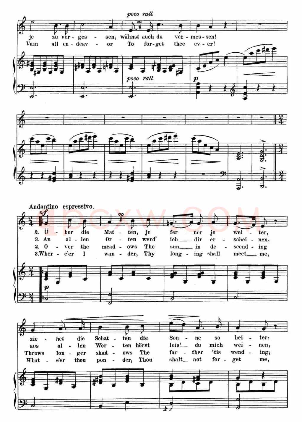 Chopin-17 Polish Songs Op.74,No.6(Mir aus den Blicken!Go thou,and haste thee!)(钢琴伴奏谱)