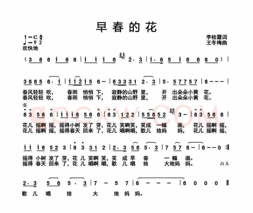早春的花