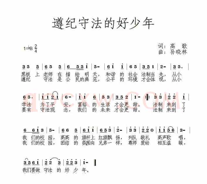 遵纪守法的好少年