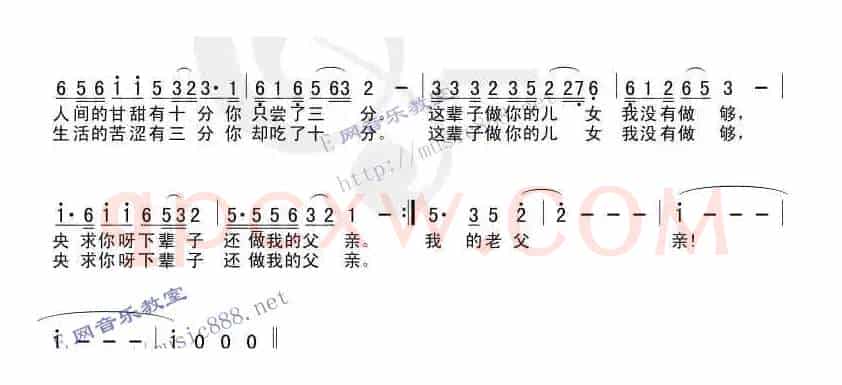 父亲（车行词 戚建波曲）
