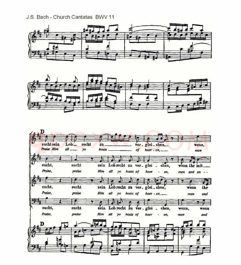 Lobet Gott in Seinen Reicben(颂扬上帝)