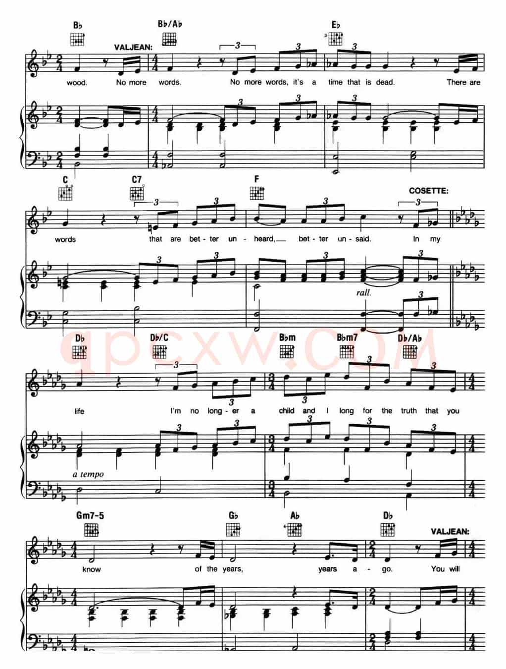 In My Life (音乐剧《悲惨世界》(Les Miserables)选曲、正谱 )