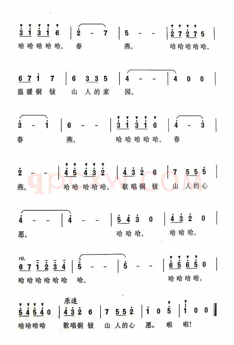 铜钹山的春燕