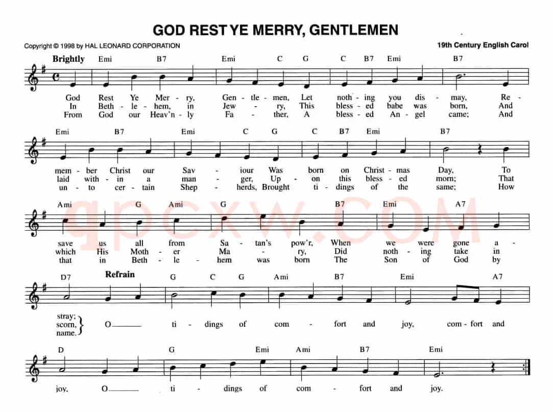 GOD REST YE MERRY, GENTLEMEN