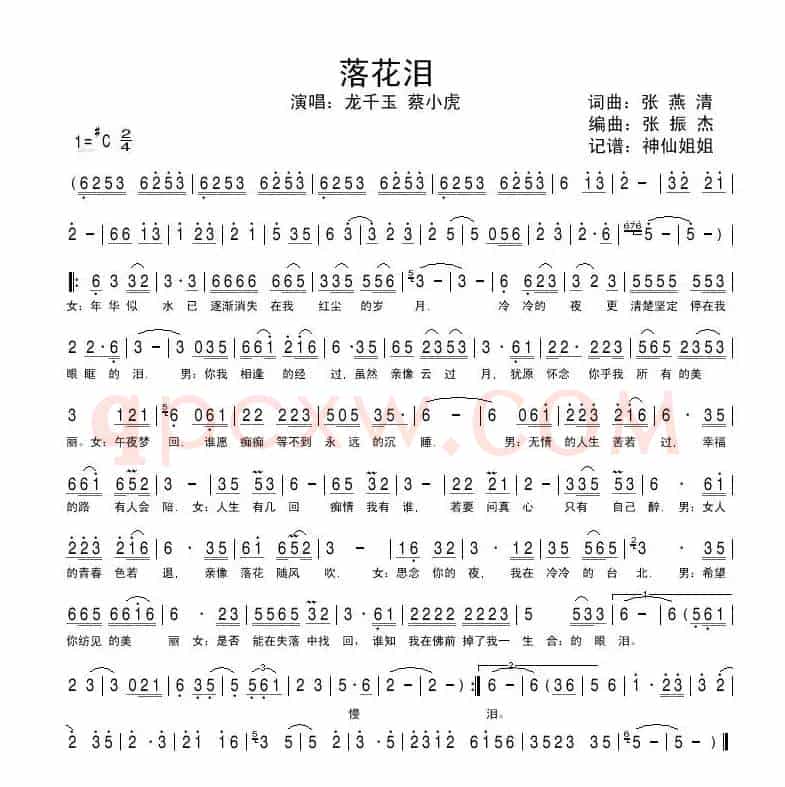 落花泪（台视《夜市人生》片头曲、国语版）