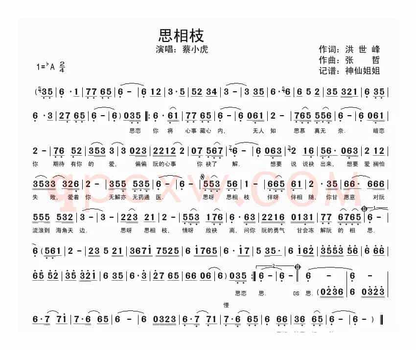 思相枝（闽南语语演唱）