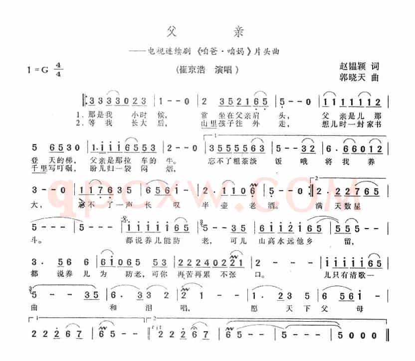 父亲（电视剧《咱爸·咱妈》片头曲）