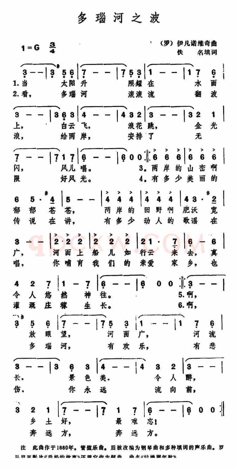 多瑙河之波 