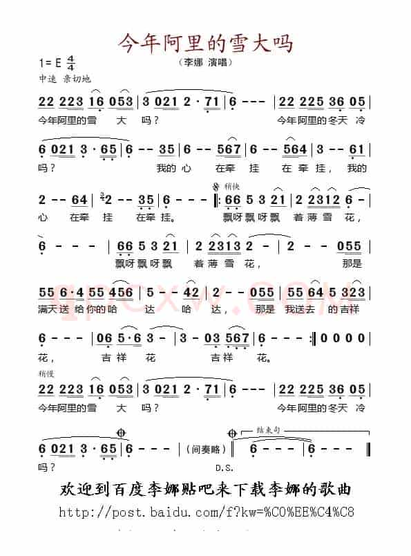 今年阿里的雪大吗