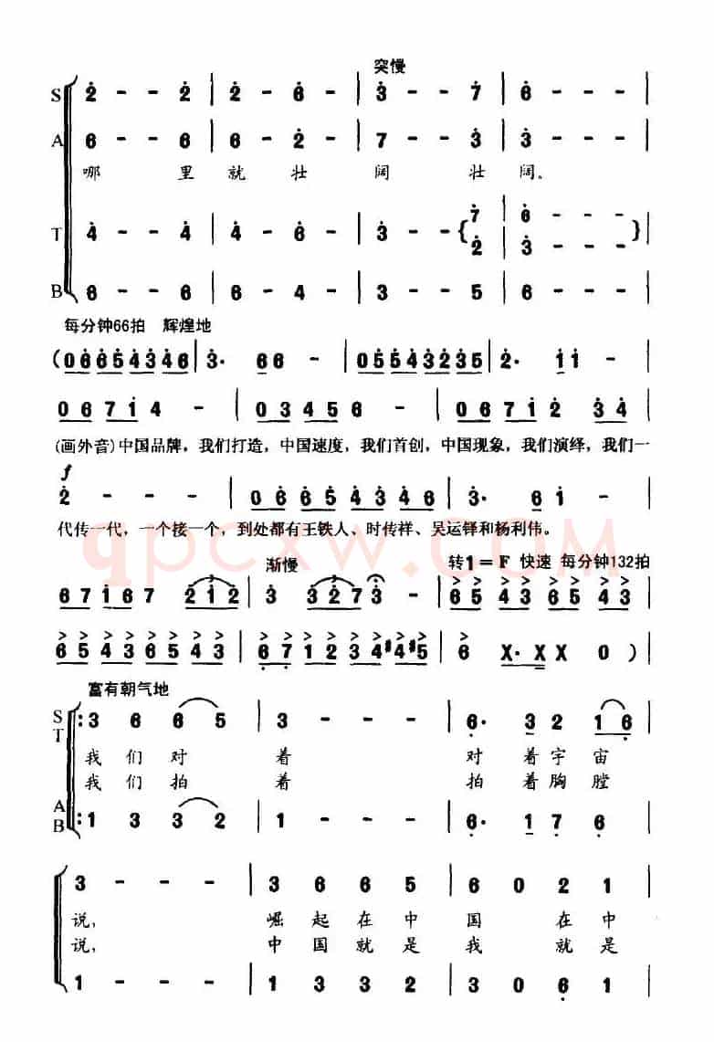 中国工人（夏劲风词 孟勇曲）